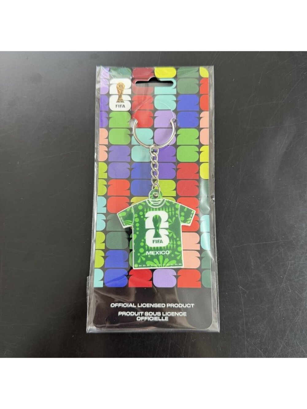 Fifa World Cup 2026 Mexico Jersey Keychain Official Licensed FFRK26U Green